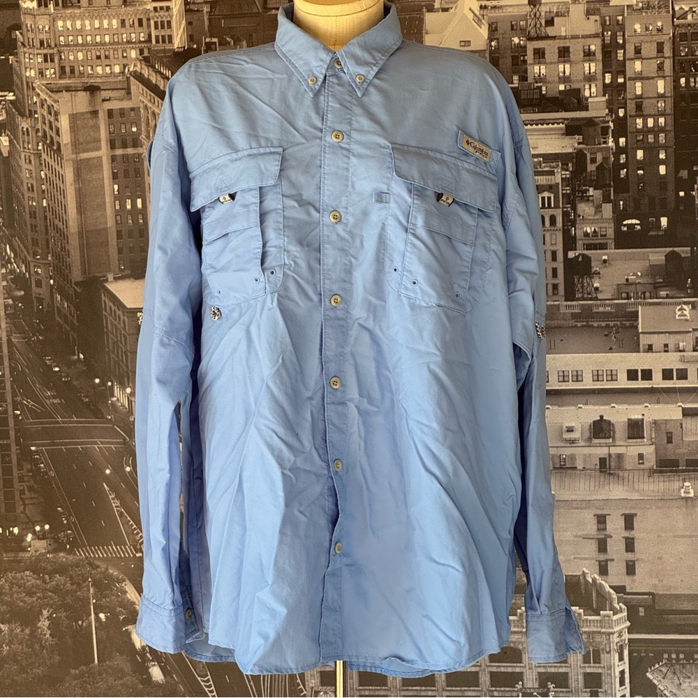 Columbia PFG Shirt Men Angler Vent Cape Omni Shade